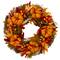 11" Brown & Orange Pinecone & Pumpkin Fall Wreath